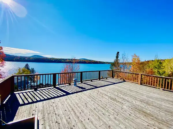 Lake Willoughby views from the wraparound deck in summer