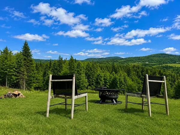 Meadow with lawn games