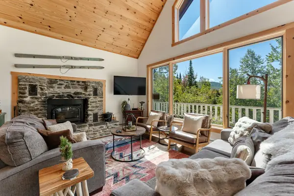 Living room vaulted windows